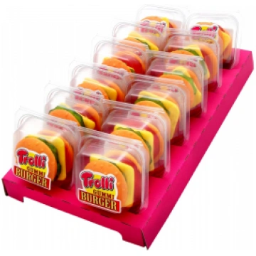Košļājamās konfektes burgers TROLLI, 50g 450-17538