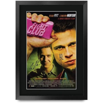 HWC Trading Fightclub A3 Framed parakstīts drukāts