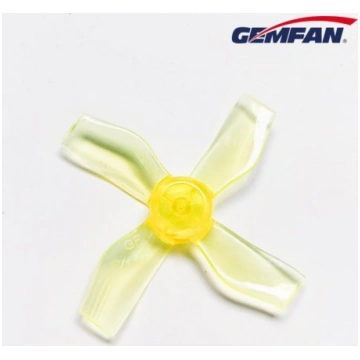 Gemfan 1.2X2X4 31mm Clear Yellow Props (1.0mm hole