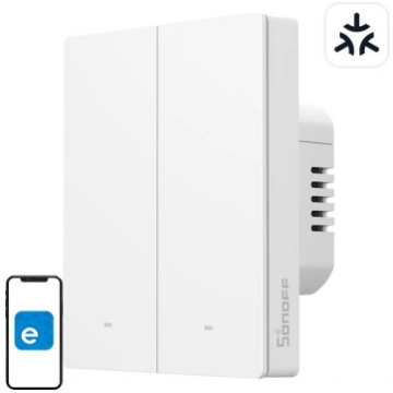 SONOFF M5-2C-80W WiFi Matter smart wall switch (2-