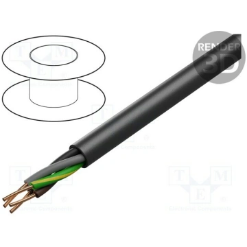 Wire; YKY; 4G10mm2; round; wire; Cu; PVC; black; 6