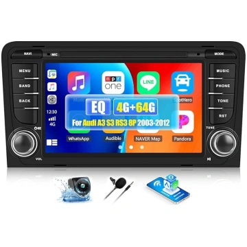 OiLiehu 4+64G Android 13 Auto Radio 2Din Audi A3 S