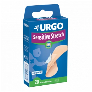 URGO SENSITIVE STRETCH asorti, elastīgie plāksteri