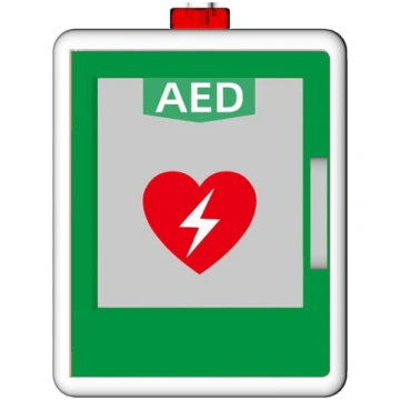 AED defibrilatora glabāšanas skapis, pie sienas mo