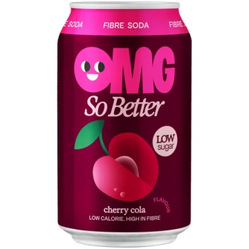 Gāzēts bezalkoholiskais dzēriens „Cherry Cola“ OMG
