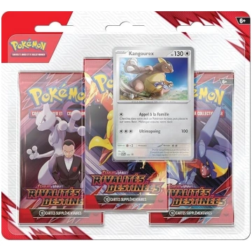 Pokémon: 3 papildinājumu pakas Kangourex Scarlet u