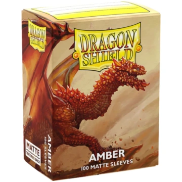 Dragon Shield: Standard Sleeves: Amber [Matte] (10