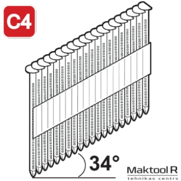 Naglas 34° 28x75mm D-Tips 1400gab C4 ESSVE 772405