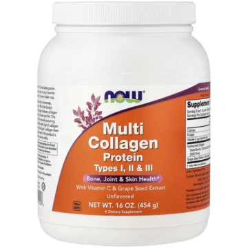 NOW Foods, Multi Collagen Protein, Unflavored, 16 