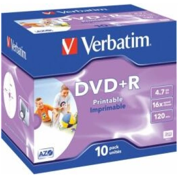 Matricas DVD+R AZO Verbatim 4.7GB 16x Printable ID