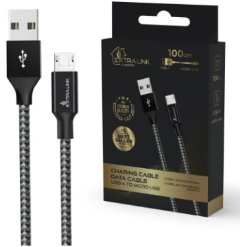 Cable USB Type-A to microUSB Smart Life 1m black (