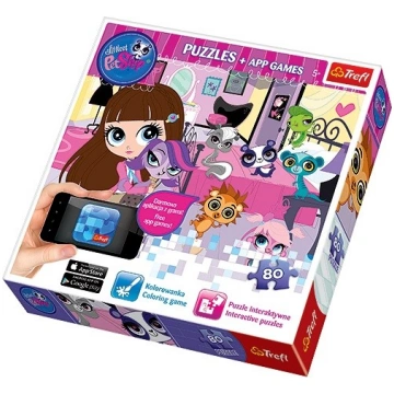 TREFL Puzle un aplikācija Littlest Pet Shop, 80 gb