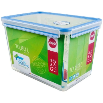 Pārtikas trauks Emsa Clip&Close, 10.6 l, caurspīdī