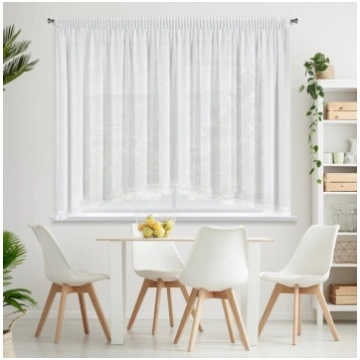 Eurofirany aizkars Loreta, 400x160 cm, balts