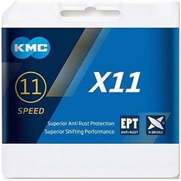 Ķēde - KMC X11 Grey - BX11GG118 - 11 ātrumi, 1/2 x