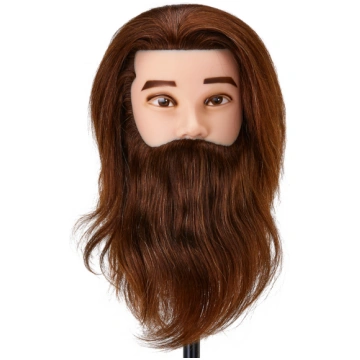 Gabbiano WZ4 training head with beard, natural hai