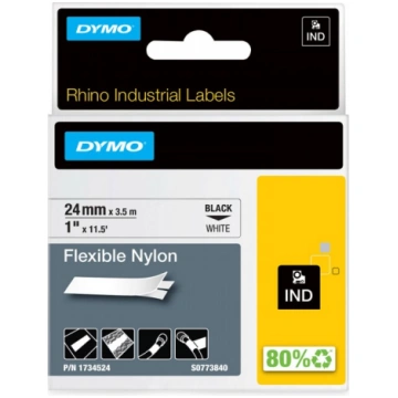 Dymo Rhino Neilona Lente 1734524 24mm x 3.5m melns