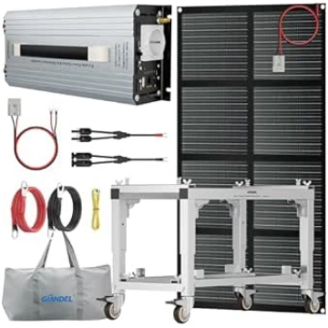 GIANDEL 1200W 12V bezvada saules enerģijas sistēma