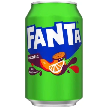 Gāzēts dzēriens FANTA Exotic, bundžā, 0.33l (DEP) 