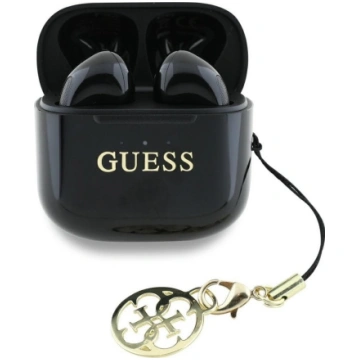 Guess TWS Glossy Effect Printed Classic Logo Charm