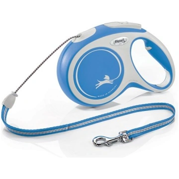 Trixie Flexi New COMFORT, cord leash, M: 8 m, blue