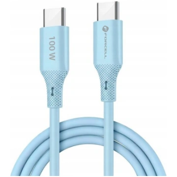 Forcell F-energy Usb-c 100w 5a silikona kabelis 1m