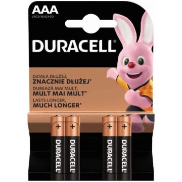 Baterijas Duracell Alkaline, AAA, LR03, MN2400, 1.