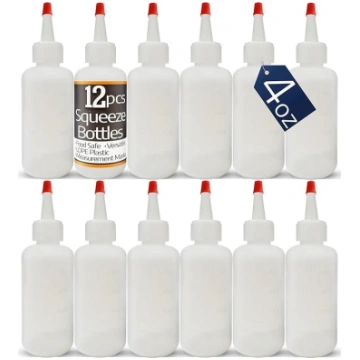 4oz plastmasas izspiedēj pudeles ar sarkanu uzgali