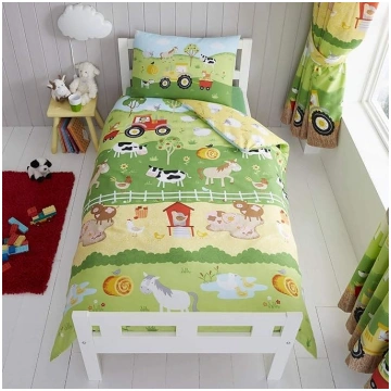 Happy Linen Company Childrens Boys Girls Farm Anim