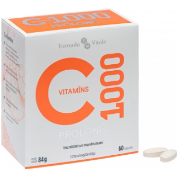 FORMULA VITALE C VITAMĪNS 1000MG PROLONG, 60 table