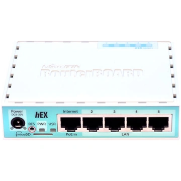 NET ROUTER 10/100M 5PORT HEX POE LITE RB750UPR2 MI