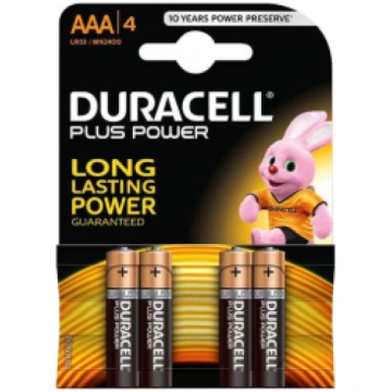 Duracell Baterijas Duracell AAA Alkaline 4-pack