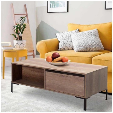Kafijas galdiņš 42x103 cm brūna Adore Furniture