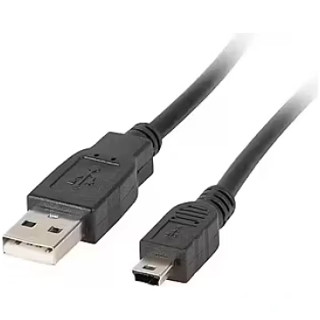 Lanberg kabel mini USB - USB-A M/M 2.0 1.8m czarny