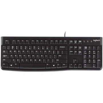 LOGITECH K120 Corded Keyboard black USB (US) 920-0