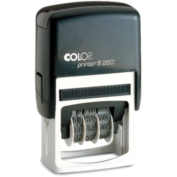 Zīmoga-datators S260 COLOP izmēri 24 x 45 mm, LATd