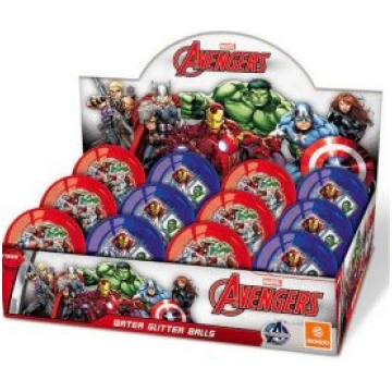 Mondo ūdens bumba ar spīdumiem 70mm Avengers