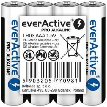 Alkaline batteries AAA / LR03 everActive Pro 4 pcs