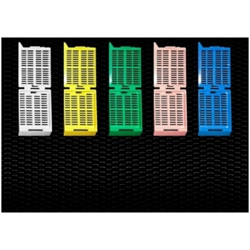 White histo cassettes in acetal resin with removab