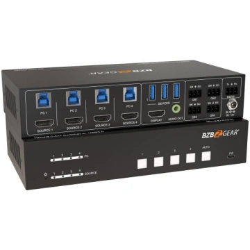 Switcher kvm e hdmi a 4 porte