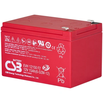 Akumulators 12V 15Ah Pb CSB CSB Battery