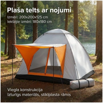 Tūristu telts ar jumtu – Kompakts un izturīgs patv