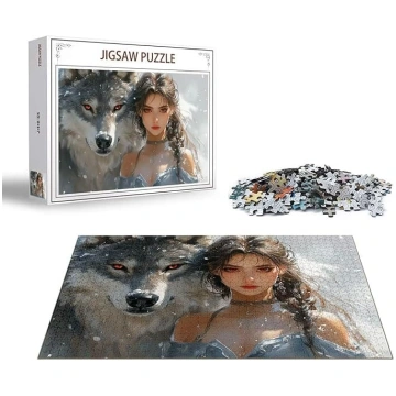 Puzzle Woman Puzzle 2000 gabaliņu vilka koka puzle