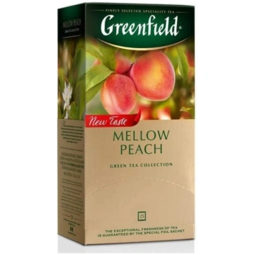 *Zaļā tēja Greenfield Mellow Peach 25 gab.x1.8g CF