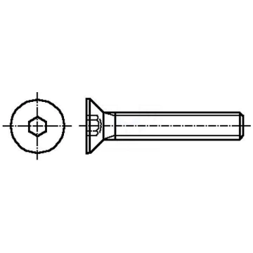 Screw | M3x30 | DIN: 7991 | Head: countersunk | im