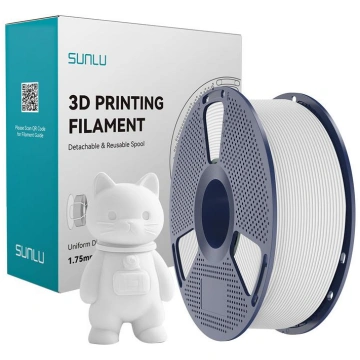 Sunlu PLA Matte Filament (White) PLA M W