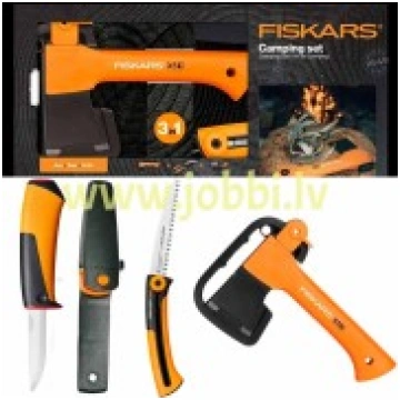 Fiskars 1057912 Camping Set komplekts 3-in-1