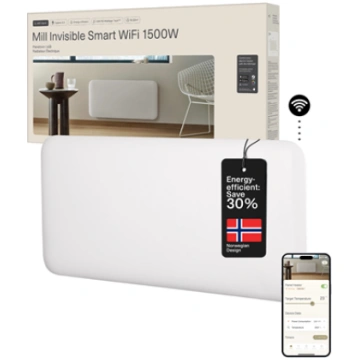 Mill Invisible Smart WiFi Heater | PA1500WIFI4 | P