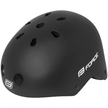 Skrituļslidotāja ķivere Force BMX, L/XL, melna krā