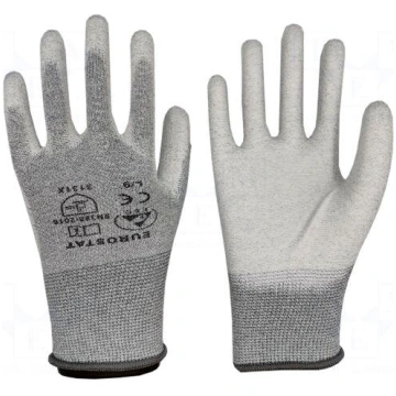 Protective gloves | Size: S | ESD | grey | EUROSTA